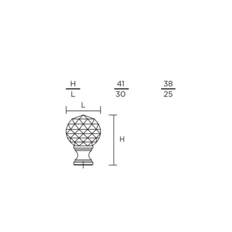 Πόμολα Επίπλων Σειρά 105 CONVEX+ΔΩΡΟ ΚΟΠΤΗΣ ΒΙΔΩΝ