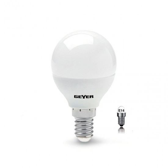 GEYER ΛΑΜΠΑ LED G45 E14 4.5W ΚΙΤΡΙΝΟ 470LM LGLWE145E