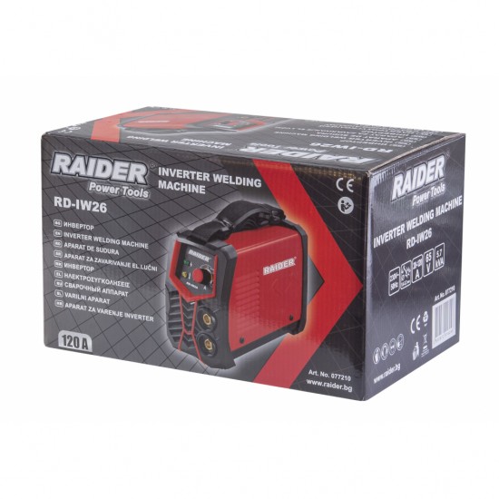 RAIDER ΗΛΕΚΤΡΟΣΥΓΚΟΛΛΗΣΗ INVERTER RD-IW26 120A 077210