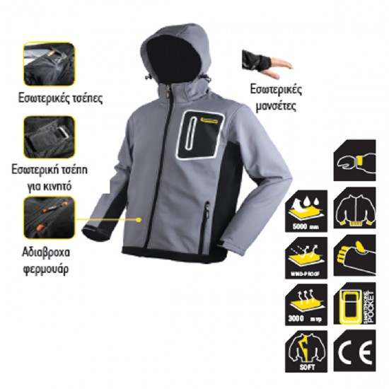 TOP MASTER ΜΠΟΥΦΑΝ SOFTSHELL XXXL 557505