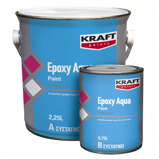 Epoxy Aqua Paint Kraft εποξειδικό χρώμα 2 συστατικών (Α:0,75lt-Β:0,25lt)